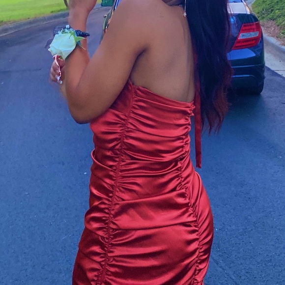 Burnt Orange Prom dress - Picture 3 of 3